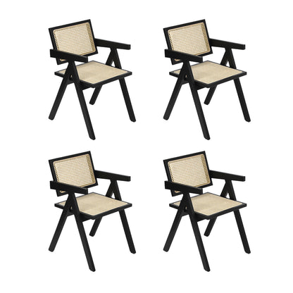 Rectangle Dining Set Black 120x60x75cm