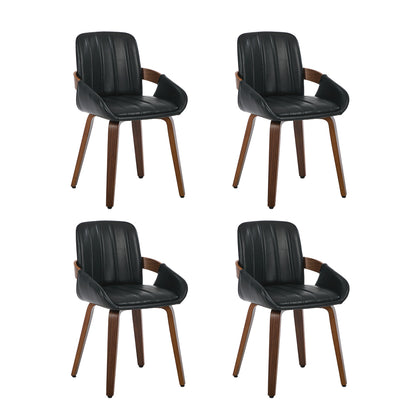 Dining Set Black 5PCS 120x40x75cm