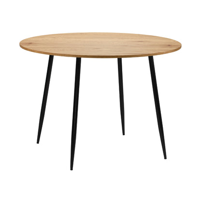4-Seater Dining Set 1.1m Dining Table with Corduroy Chairs
