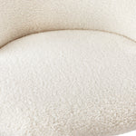 Round Dining Table & 4PCS Dining Chairs White Sherpa
