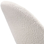 Round Dining Table & 4PCS Dining Chairs Sherpa White