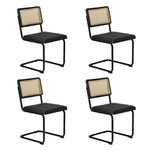 5PCS Dining Set 1.1m Round Table and Chairs PU Leather Pad