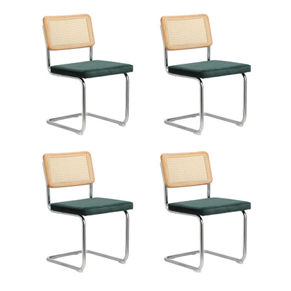 90cm Round Dining Table with 5PCS Dining Chairs PU Leather Black