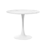 Round Dining Table with Dining Chairs PU Leather/Velvet