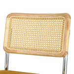Dining Chairs Set Of 2 Velvet Rattan Cantilever Yellow
