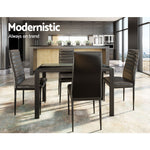 Astra 5-Piece Dining Table and Chairs Sets - Black