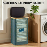 Foldable Laundry Basket Removable Bag 60L Black | Home & Living