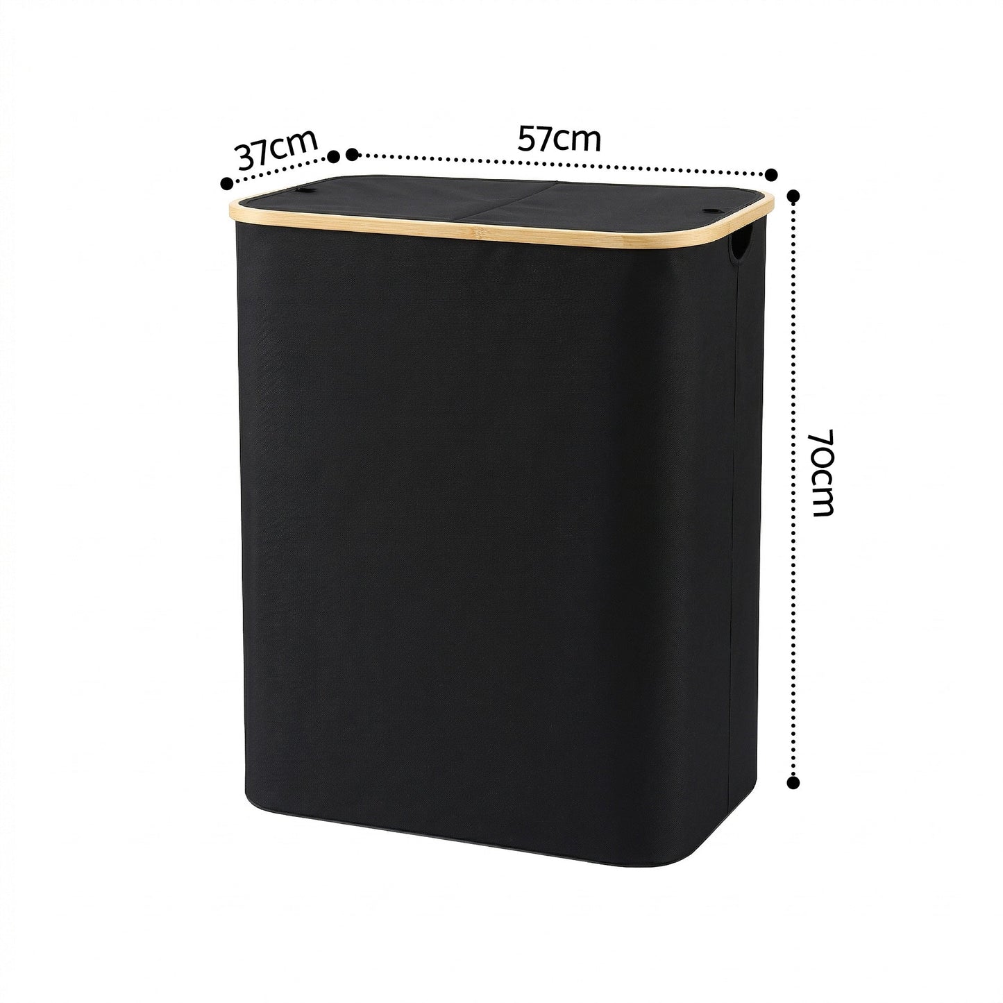 Laundry Basket 2 Section Foldable Hamper 150L | Home & Living