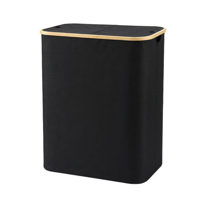 Laundry Basket 2 Section Foldable Hamper 150L | Home & Living