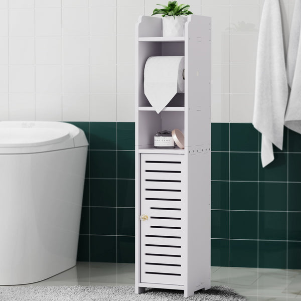  Bathroom Cabinet Toilet Roll Holder Tissue Organizer 3 Tier Floor Cabinet