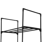 Shoe Rack Shoe Storage Shelf 10-Tier 20 Pairs Diy Stackable Black Metal