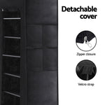 Shoe Rack 10-tier 27 Pairs Removable Cover Black