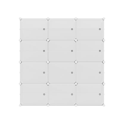 Shoe Rack Diy 12 Storage Cube Stackable White