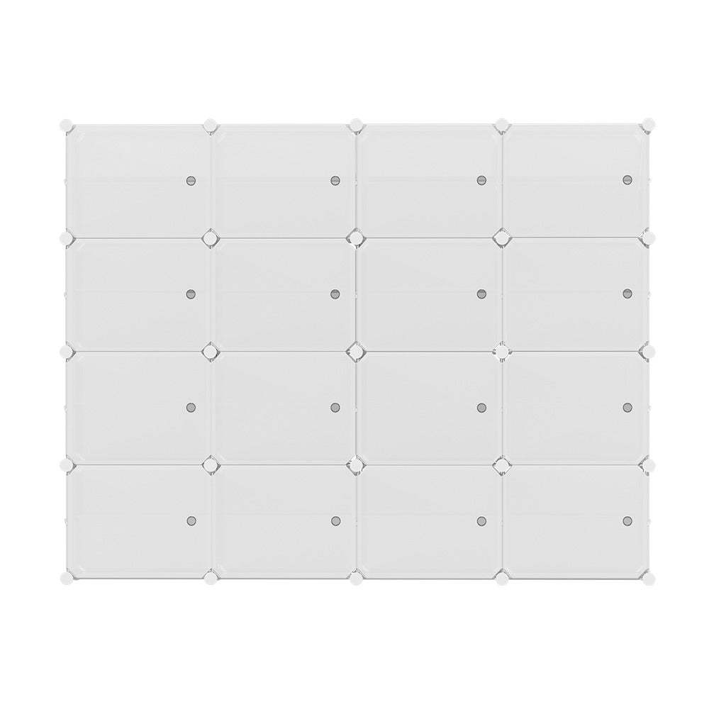 Shoe Cabinet DIY Shoe Box White Cube Portable Organiser Storage Stand