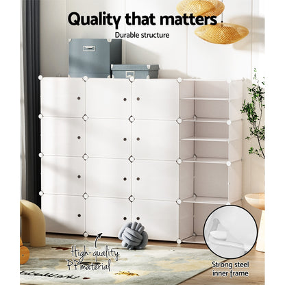 Shoe Cabinet DIY Shoe Box White Cube Portable Organiser Storage Stand