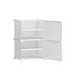 Shoe Cabinet DIY Shoe Box White Cube Portable Organiser Storage Stand