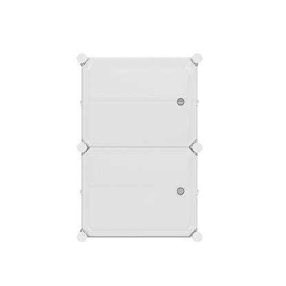 Shoe Cabinet DIY Shoe Box White Cube Portable Organiser Storage Stand