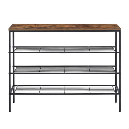 Shoe Rack 4 Tier Storage 100x30x75cm