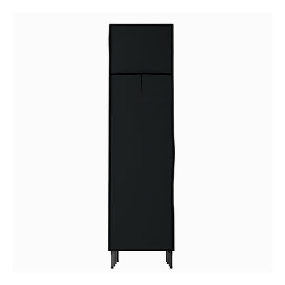 Large Portable Clothes Closet Wardrobe With Shelf Black
