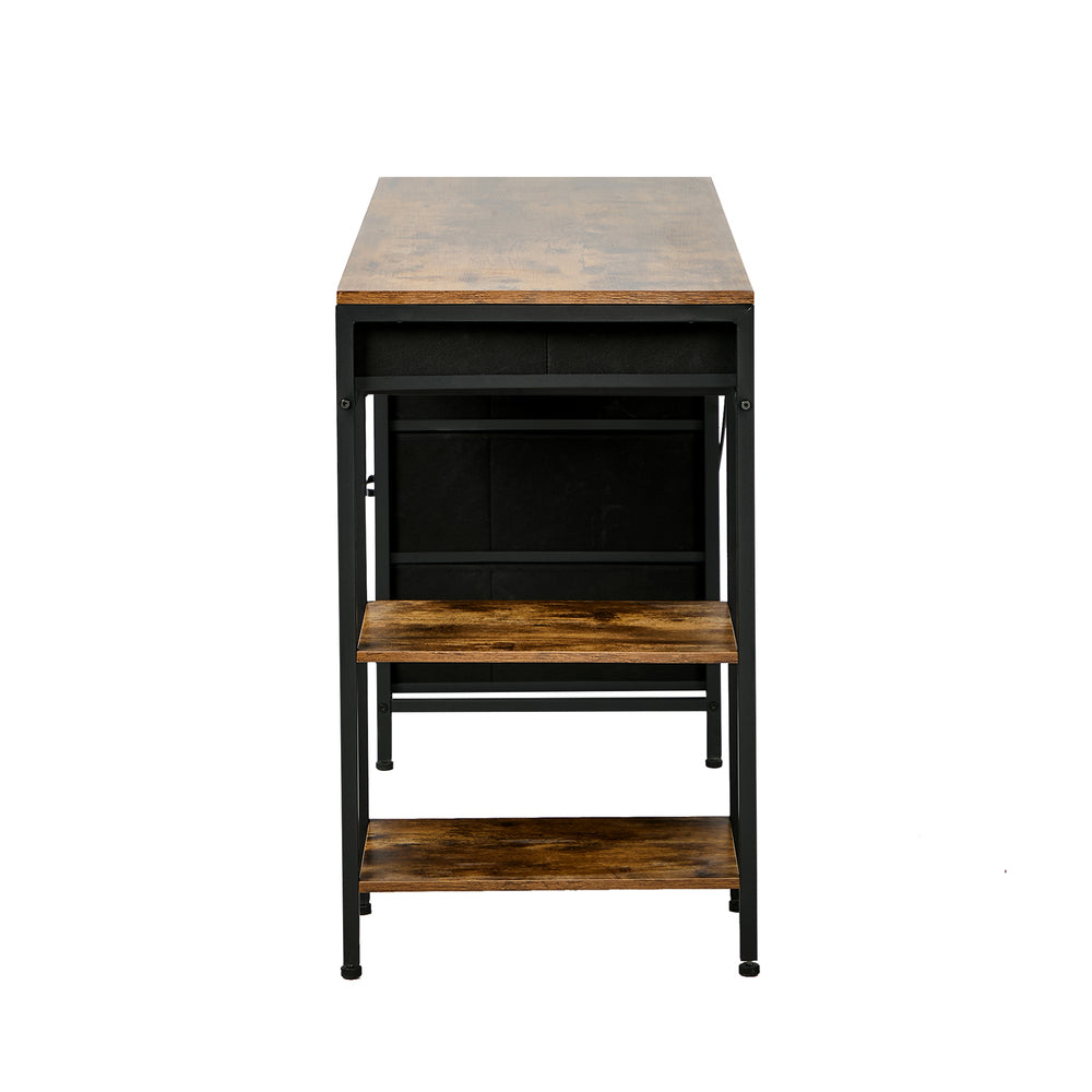 Computer Desk 120cm 6 Fabric Drawers Storage | HomeAndLiving - 3