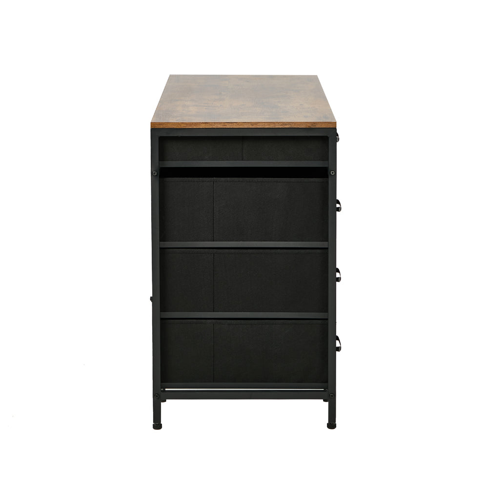 Computer Desk 120cm 6 Fabric Drawers Storage | HomeAndLiving - 5