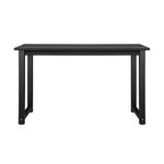 Black Home Office Desk and Chair Set Modern Computer Table Ergonomic Chair
