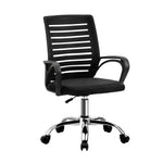 Black Home Office Desk and Chair Set Modern Computer Table Ergonomic Chair