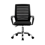 Black Home Office Desk and Chair Set Modern Computer Table Ergonomic Chair