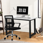 Home Office Desk and Chair Set Computer Table Study Workstation Black White