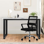 Home Office Desk and Chair Set Computer Table Study Workstation Black White