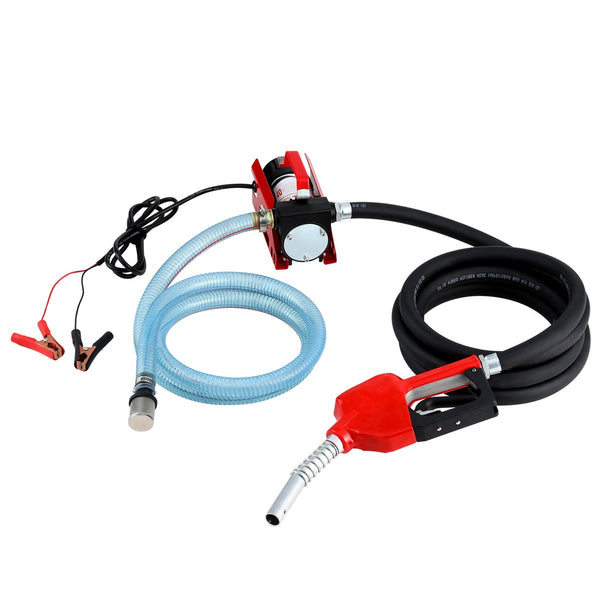  Fuel Transfer Pump Electric Diesel Kerosene Pump 12V DC 10GPM Nozzle Hose