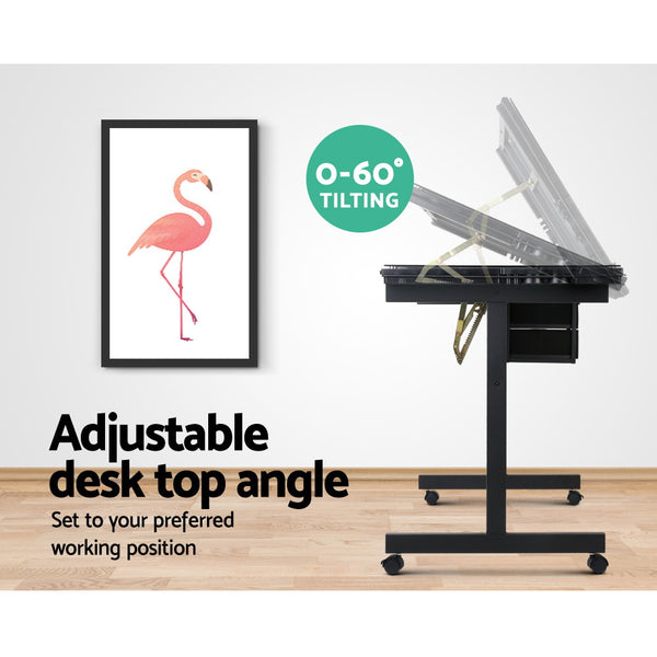  Adjustable Drawing Desk - Black and Grey