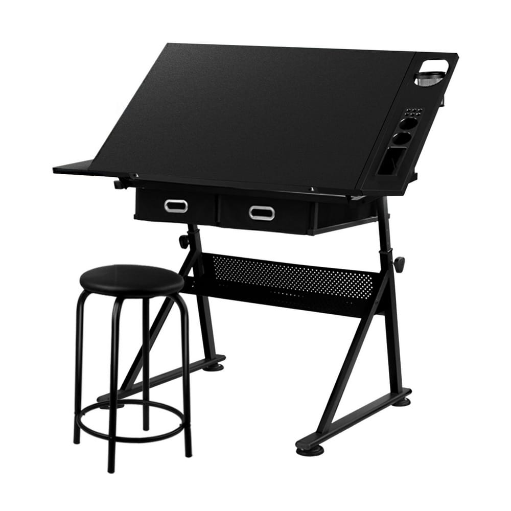 Drawing Desk Adjustable Stool Set 46x31x10cm