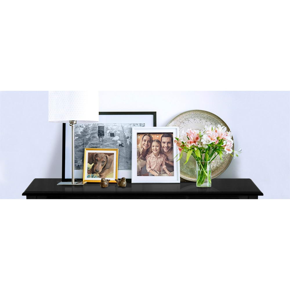 Console Table 3 Drawers Black Hamptons