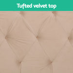 Luxury Storage Ottoman Velvet Blanket Box in Pine and Grey