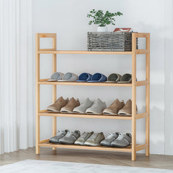 Stylish 4-Tier Shoe Rack - 12 Pairs