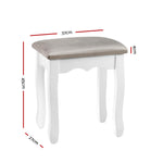 Dressing Table Stool Velvet Grey