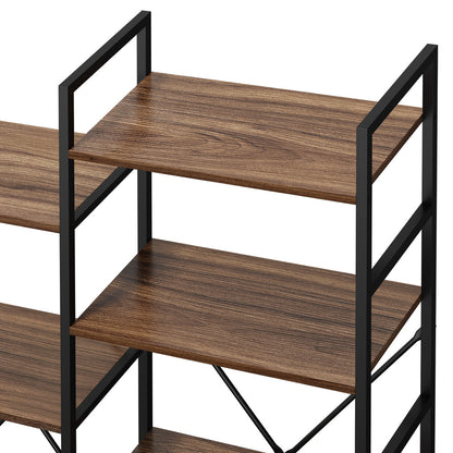 14 Tier Display Shelf Stand Bookshelf Metal Storage 1.76m