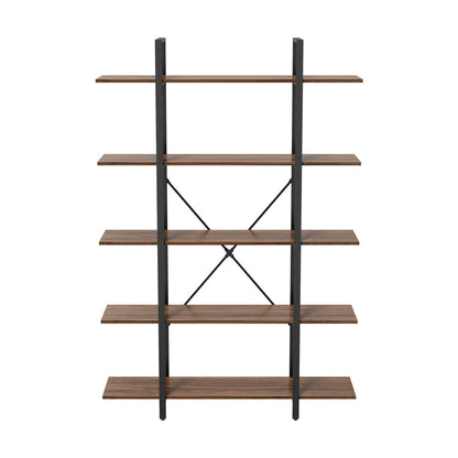 5 Tier Display Shelf Stand Bookshelf Metal Storage 1.2m