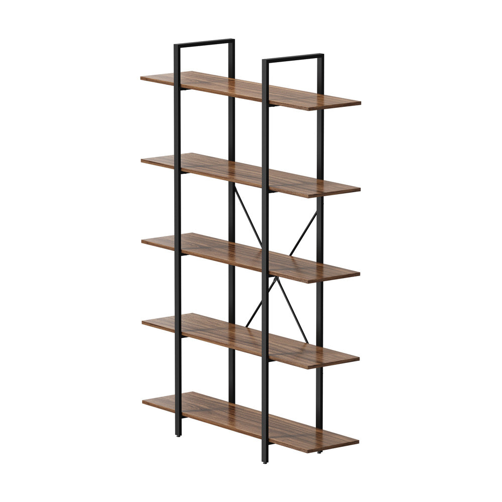 5 Tier Display Shelf Stand Bookshelf Metal Storage 1.2m