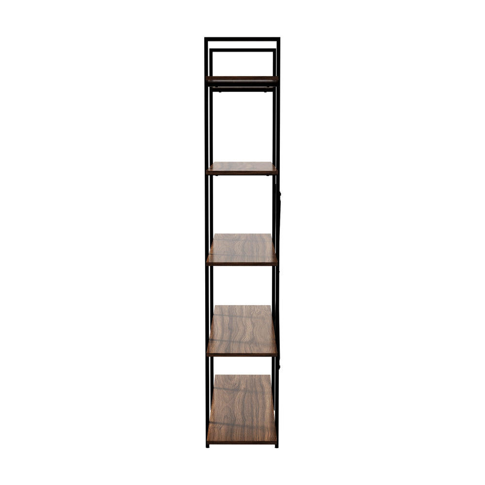 5 Tier Display Shelf Stand Bookshelf Metal Storage 1.2m