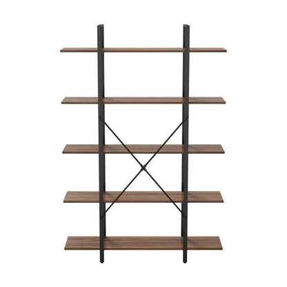 5 Tier Display Shelf Stand Bookshelf Metal Storage 1.2m