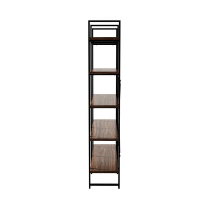 5 Tier Display Shelf Stand Bookshelf Metal Rack 1.35m