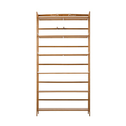 6-tier Bamboo Bookshelf Bookcase Adjustable Display Shelf