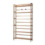 6-tier Bamboo Bookshelf Bookcase Adjustable Display Shelf