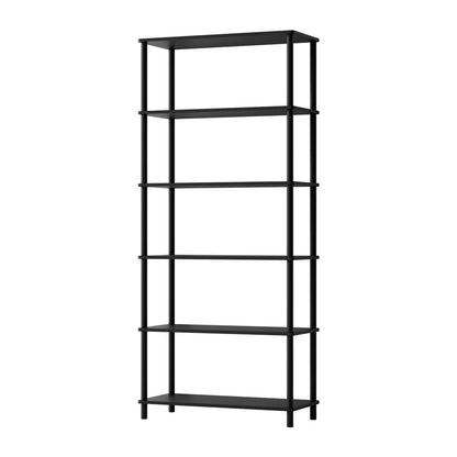 Display Shelf 5 Tier Bookshelf Storage Rack Natural & Black