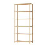 Display Shelf 5 Tier Bookshelf Storage Rack Natural & Black