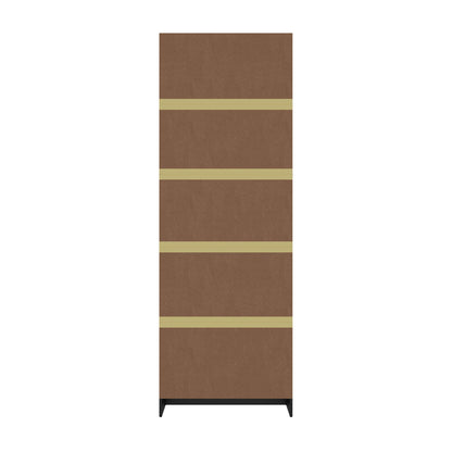 Tall Bookcase Display Shelf Black 60x23.7x172cm