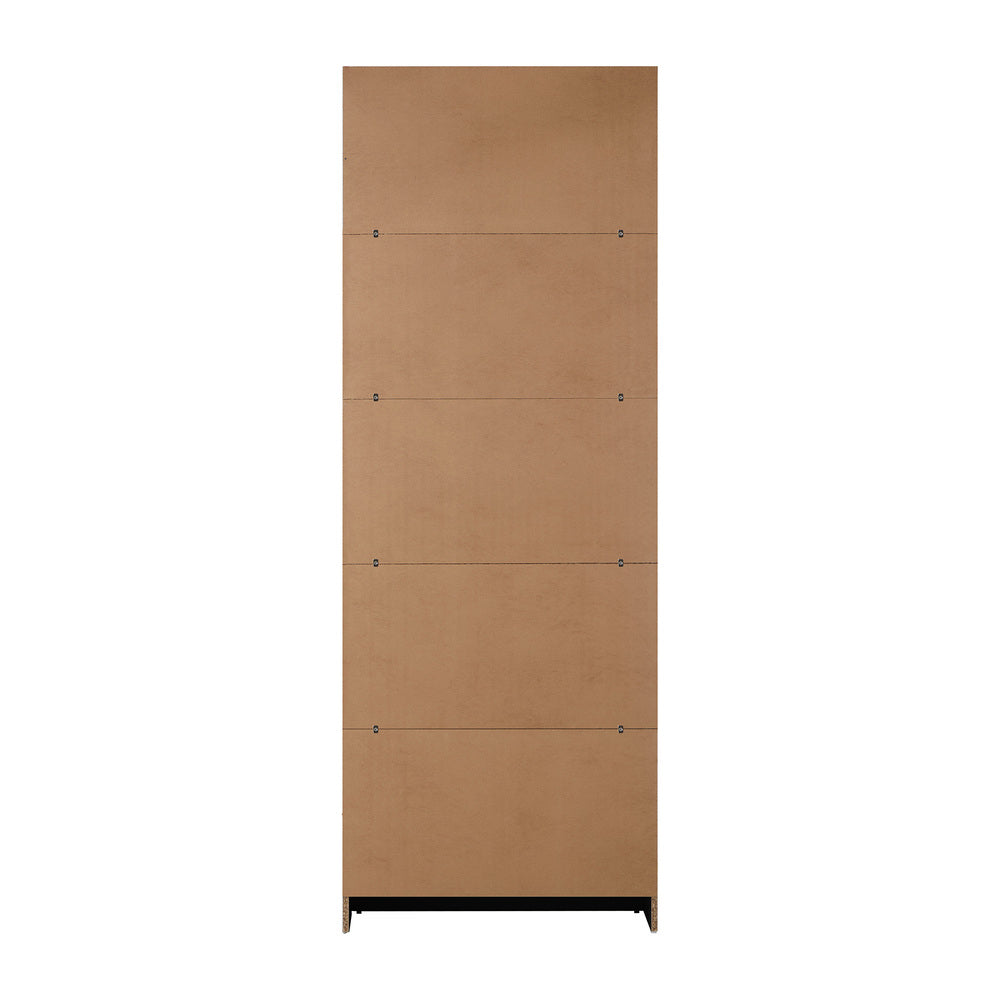 Bookshelf Display Shelf 5-Tier Black