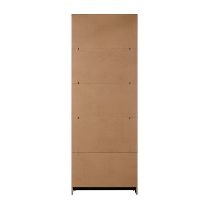 Bookshelf Display Shelf 5-Tier Black